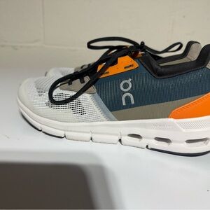 CLOUDDRIFT On Running Sneakers in Green, White, Orange, and Gray